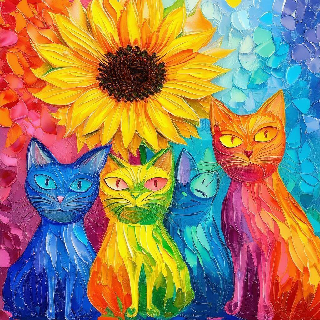 Blue cat Green cat Blue cat Red cccat